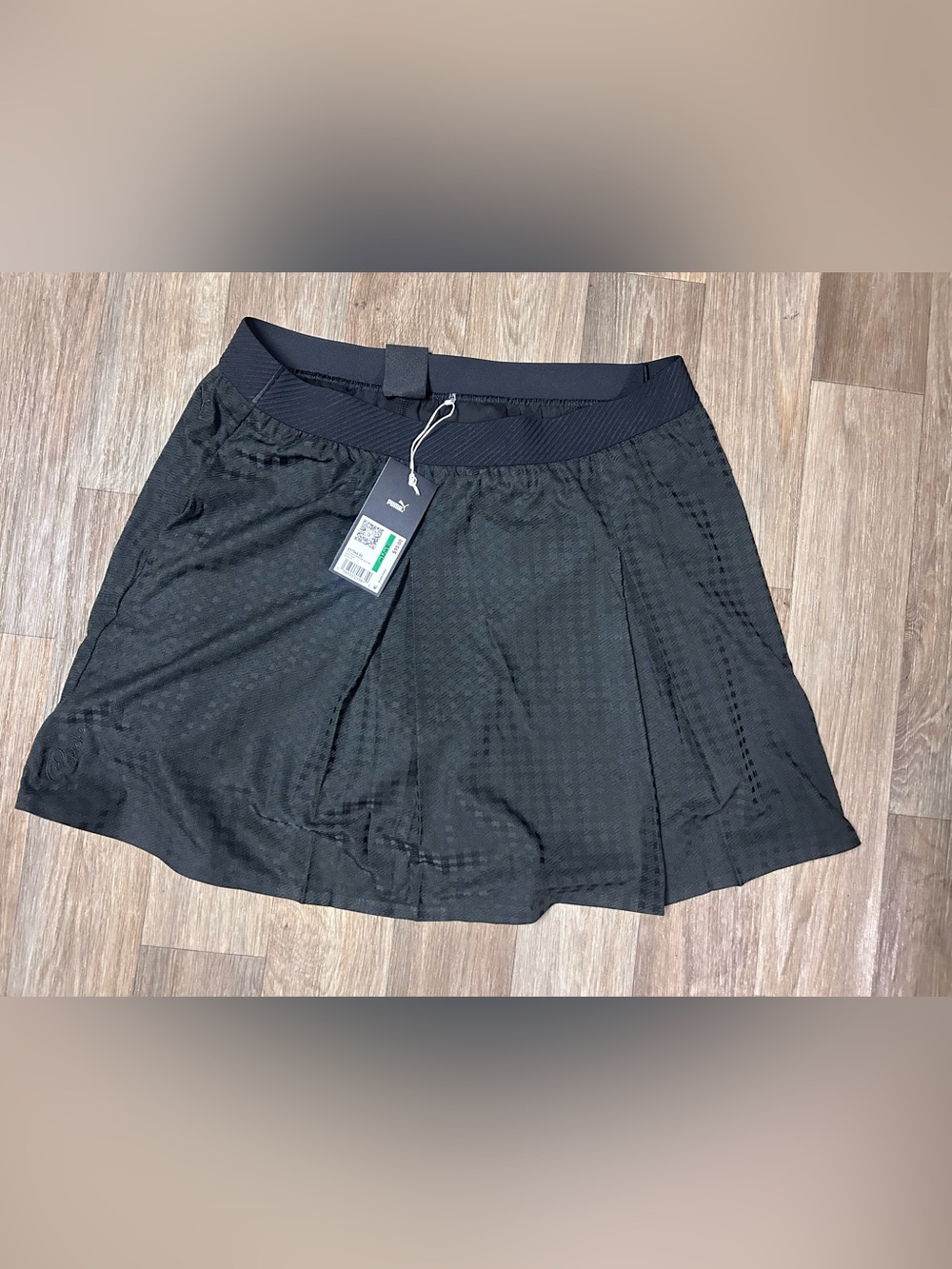 Puma x Porsche Golf, tennis skirt Skort Black Womens Size Large 631546-02